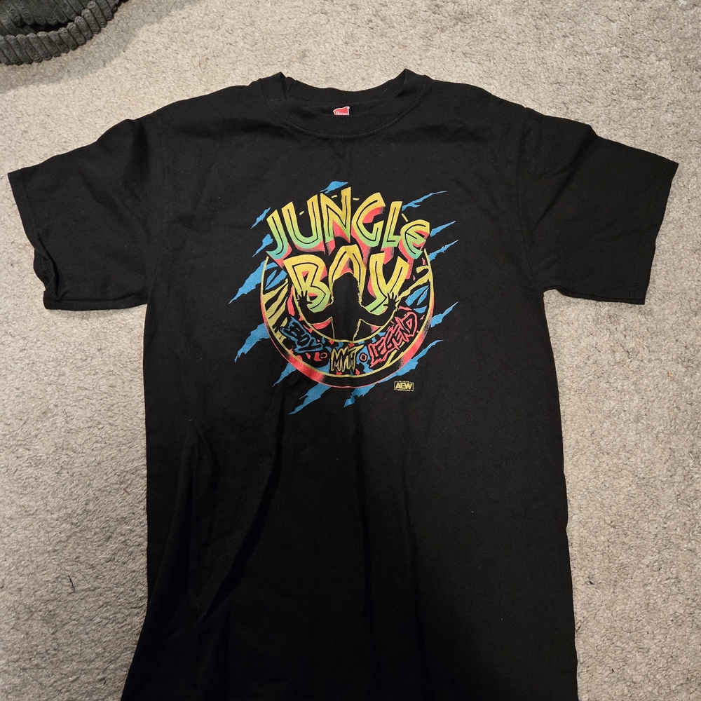 AEW jungleboy Wrestler Black Graphic T-Shirt